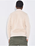 Pull fin à col zippé