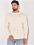 Pull fin à motifs coeur