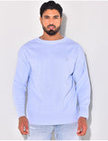 Pull fin à motifs coeur
