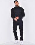 Pull fin col montant