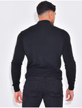 Pull fin col montant