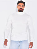 Pull fin col montant