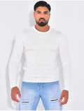 Pull fin col rond