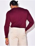 Pull fin col rond
