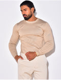 Pull fin col rond