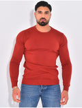 Pull fin col rond