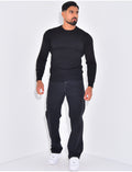 Pull fin col rond