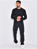 Pull fin col rond