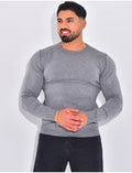 Pull fin col rond