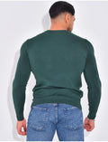 Pull fin col rond