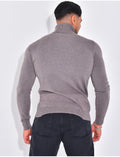 Pull fin col roulé