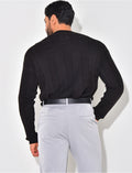 Pull fin en laine à motifs