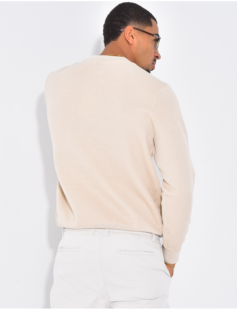 Pull nid d'abeille