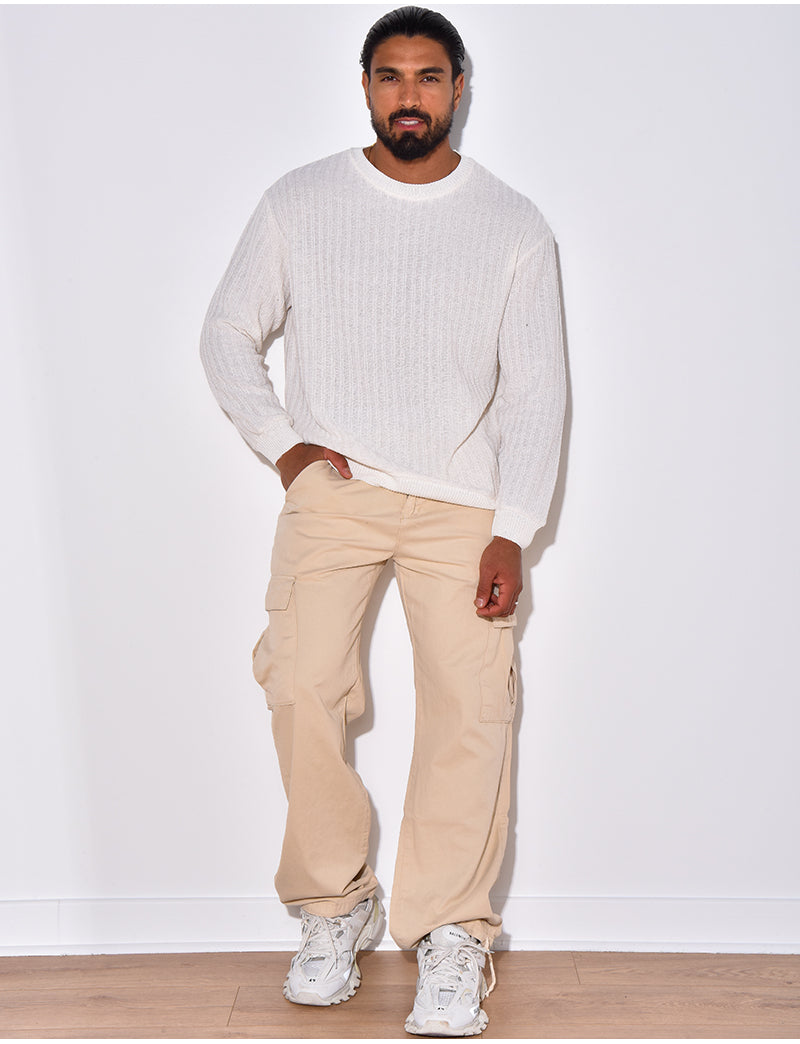 Pull texturé