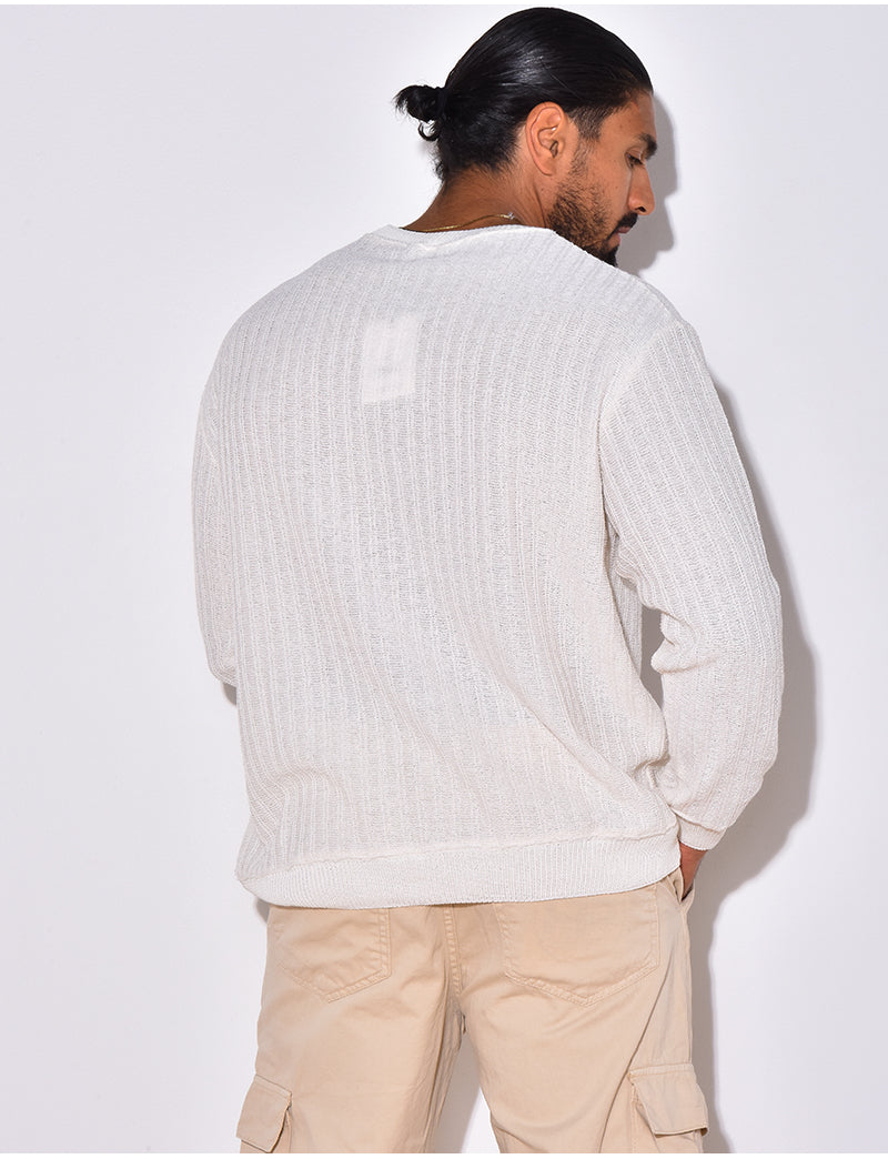 Pull texturé