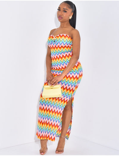 Robe bustier longue en crochet à bijoux étoile de mer