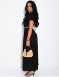 Robe chemise en lin avec ceinture en similicuir