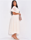 Robe longue en tulle