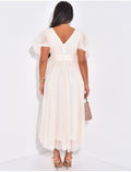 Robe longue en tulle