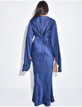 Robe longue ample à cintrée à la taille