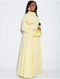 Robe chemise longue à ceinture à la taille