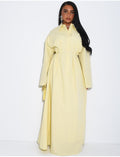 Robe chemise longue à ceinture à la taille