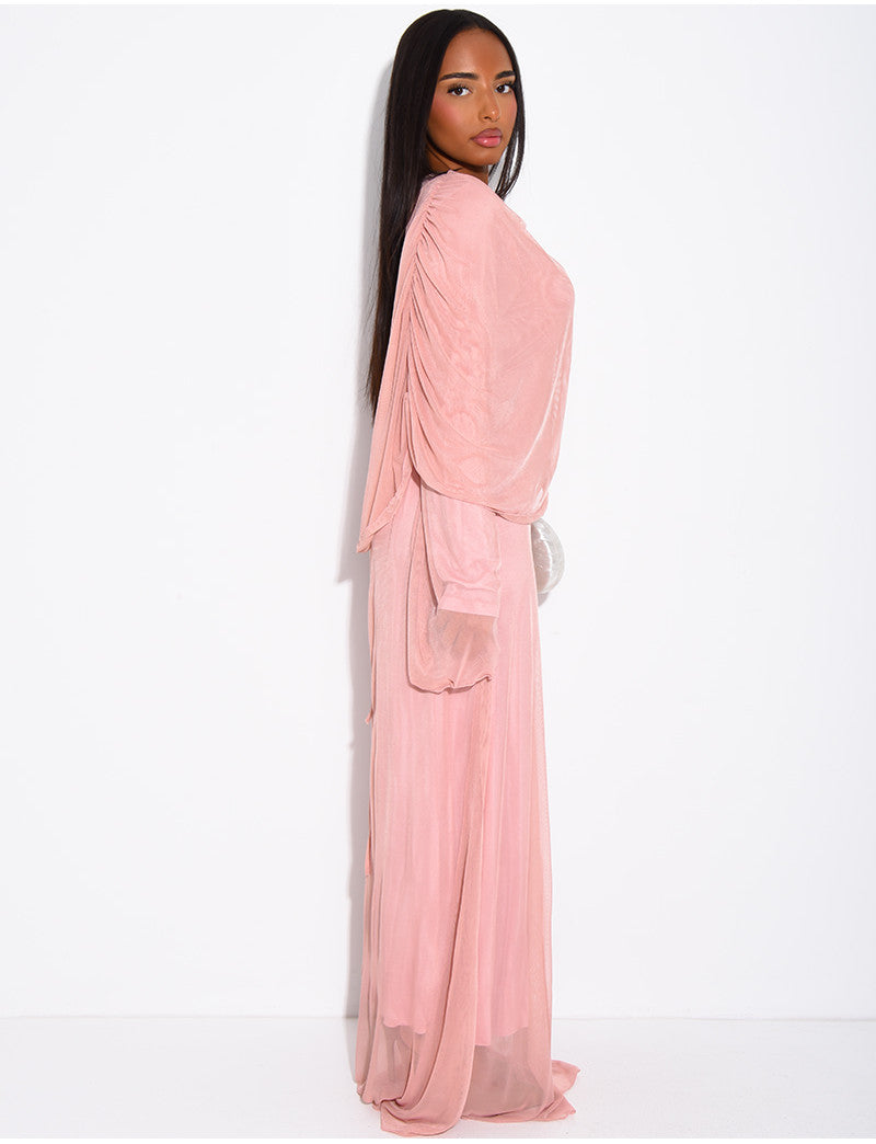 Robe longue en mesh doublée