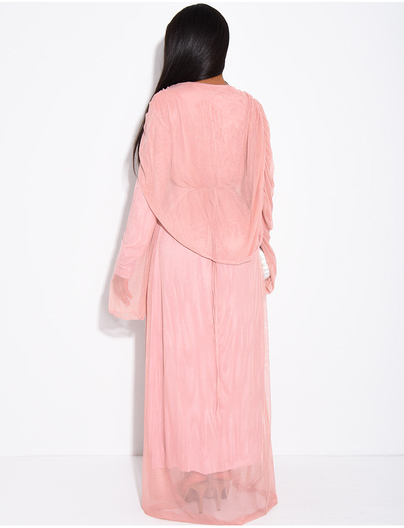 Robe longue en mesh doublée
