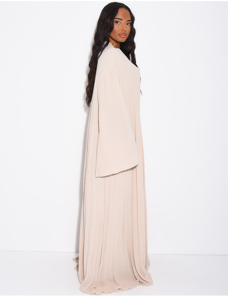 Robe longue & ample plissée