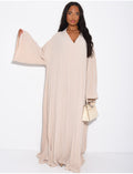 Robe longue & ample plissée