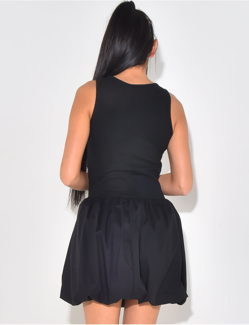 Robe courte bouffante