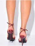 Sandales à talons aiguilles et bride cheville