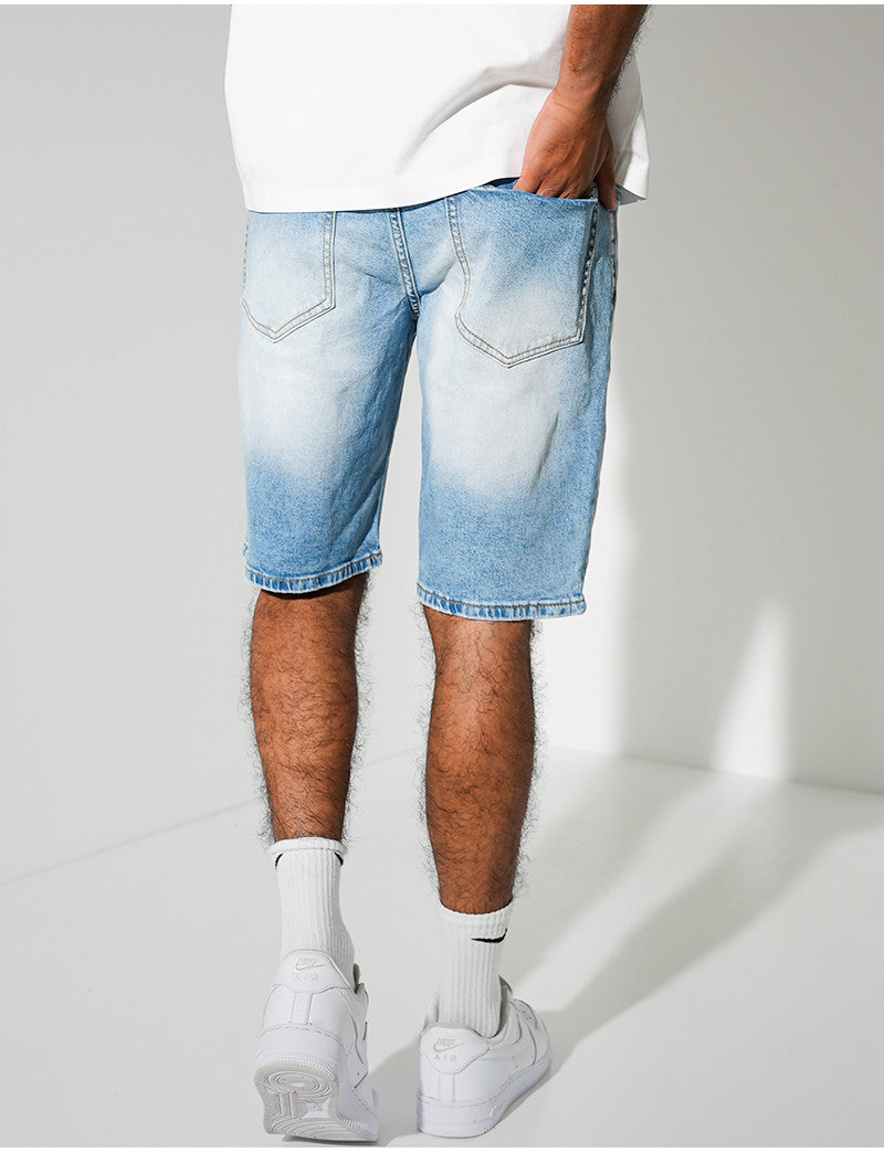 Short en jeans destroy