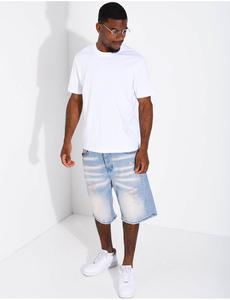 Short en jeans