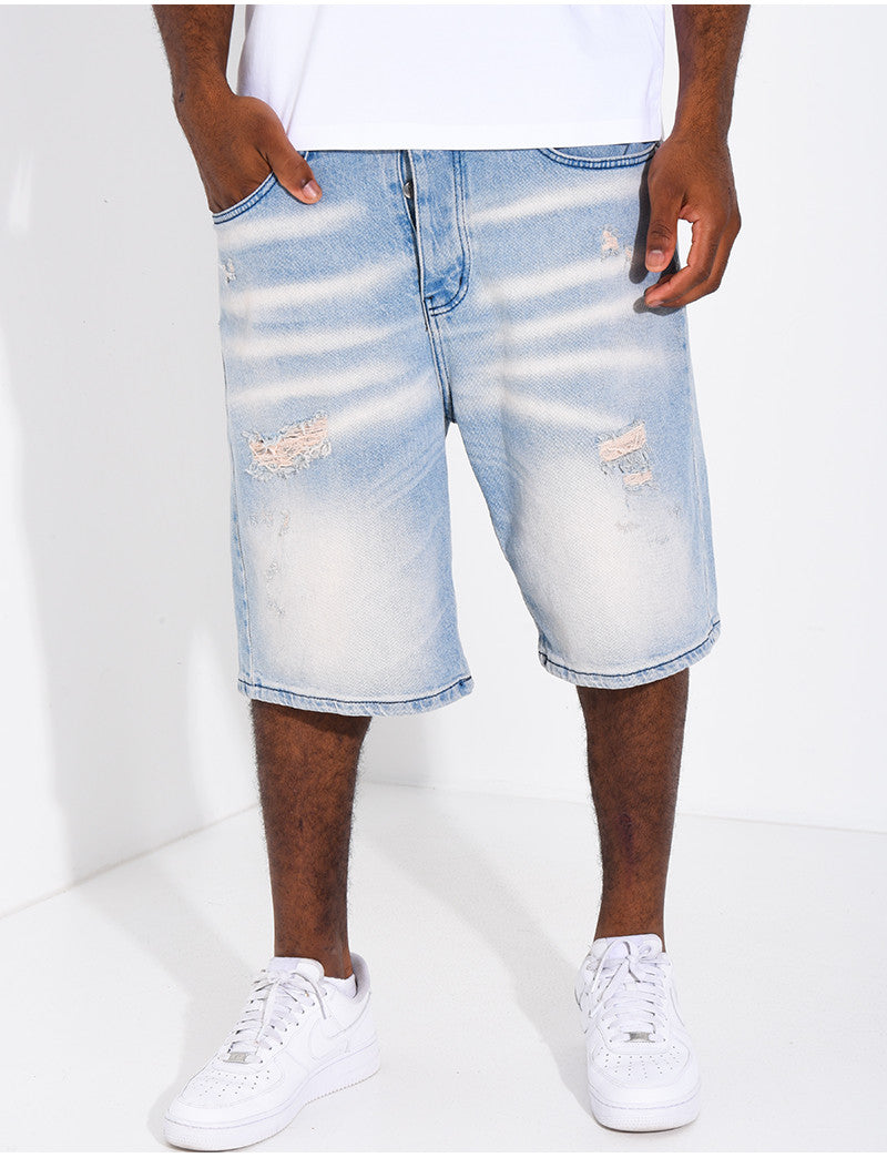 Short en jeans