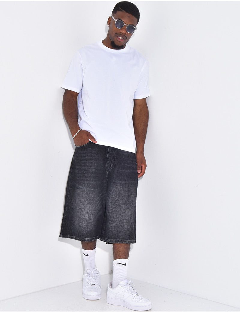 Short en jeans