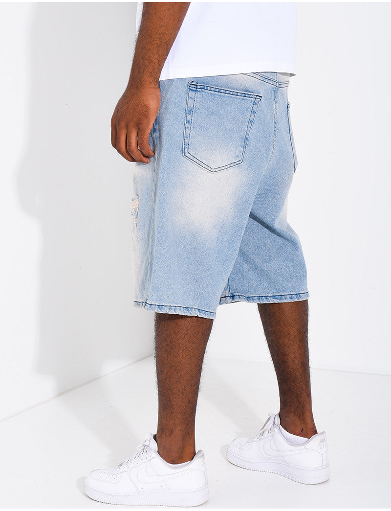 Short en jeans