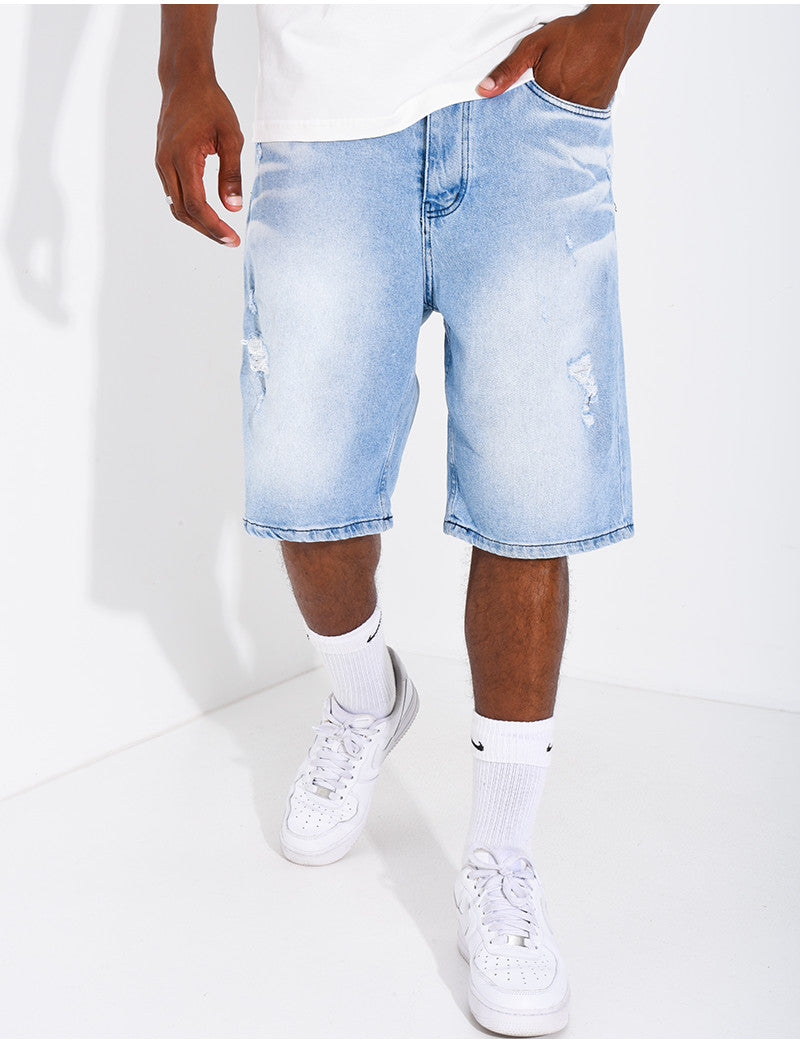 Short en jeans