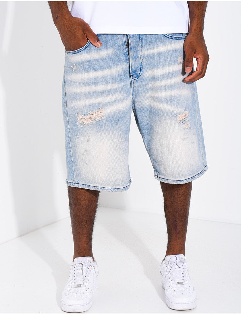 Short en jeans