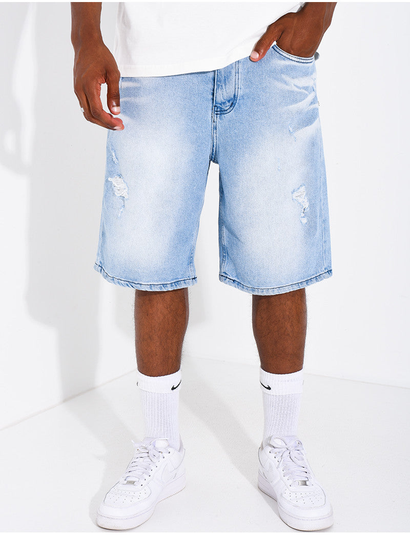 Short en jeans