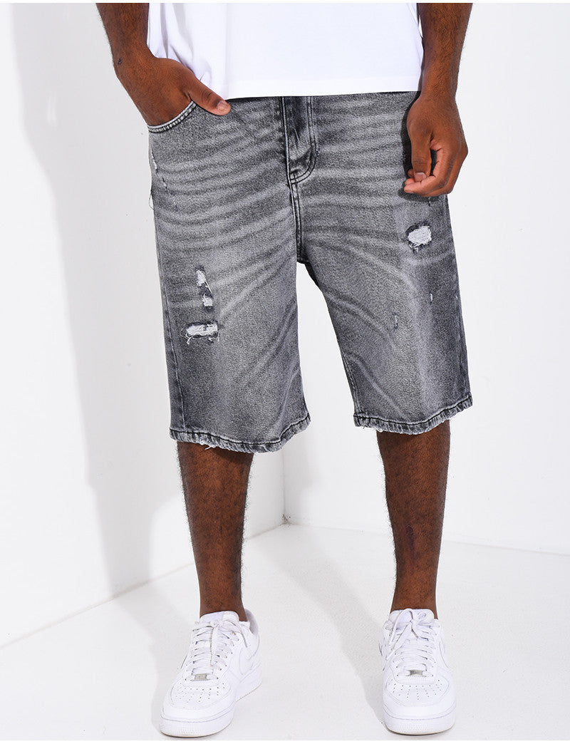Short en jeans