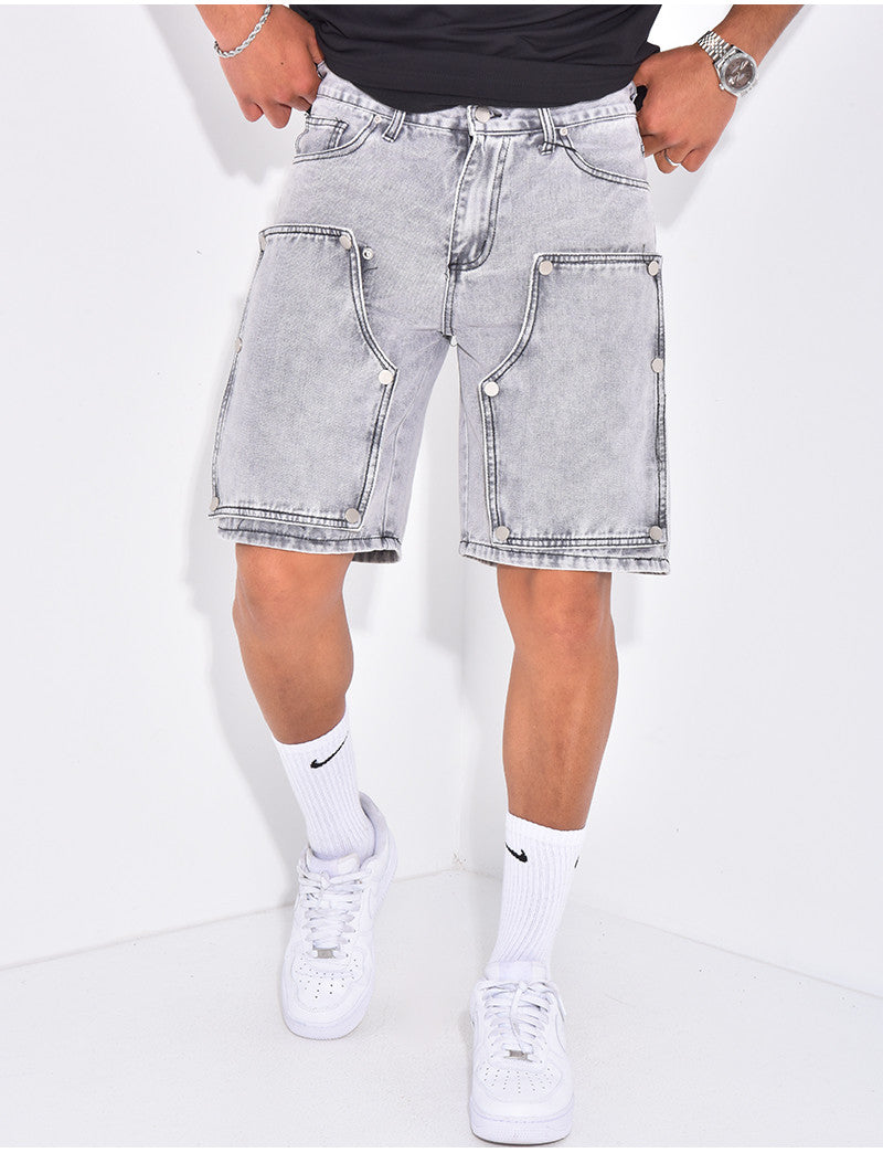 Short en jeans