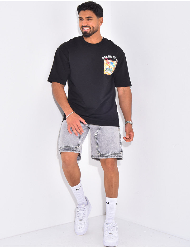 Short en jeans