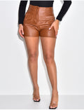 Short en simili à pinces