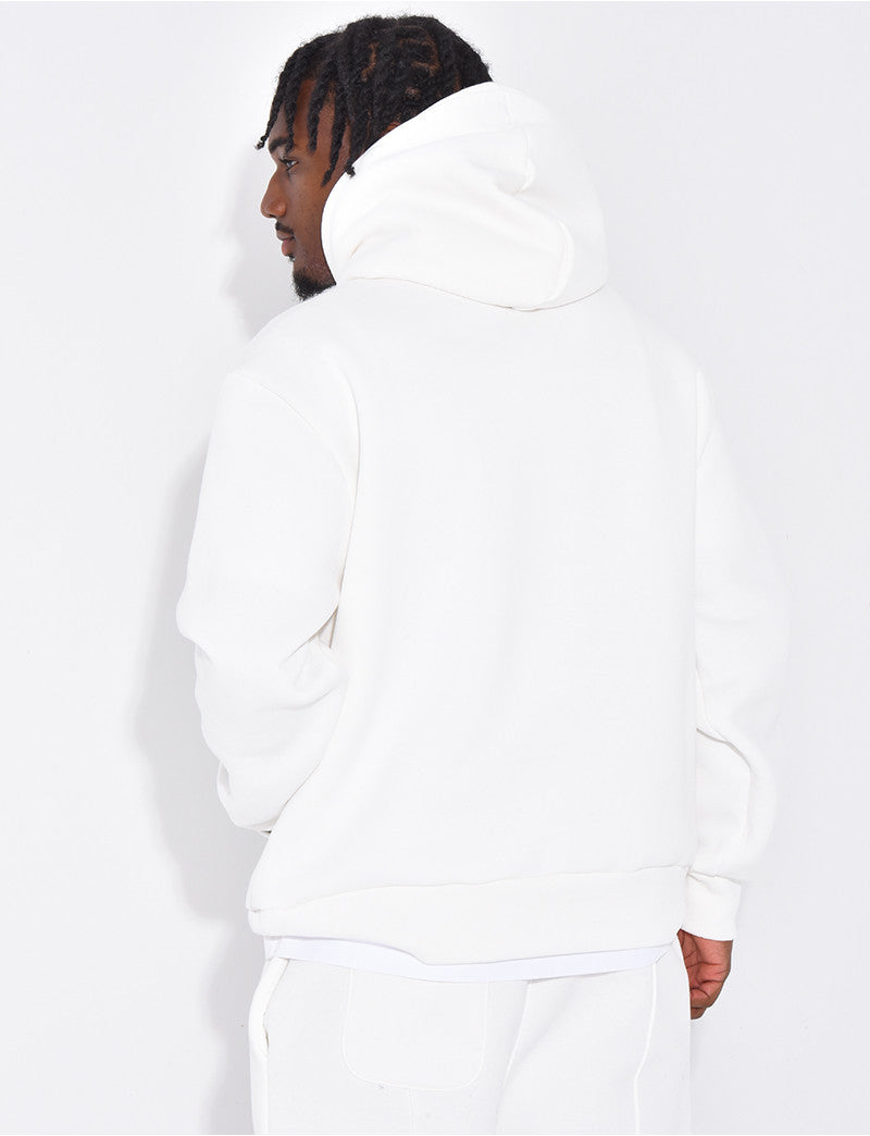Sweat à capuche avec coeurs