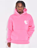 Sweat à capuche avec coeurs