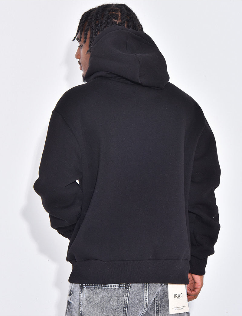 Sweat à capuche avec coeurs