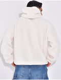 Sweat à capuche en peau de mouton