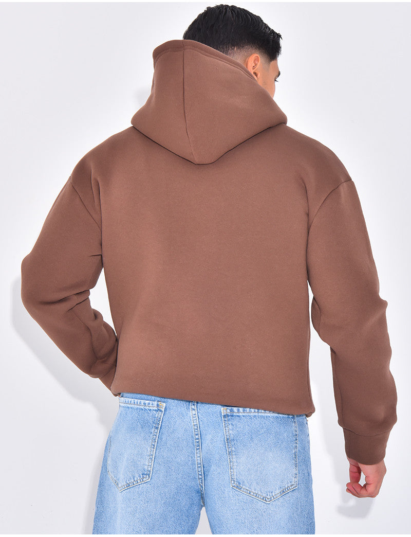 Sweat molletonné uni