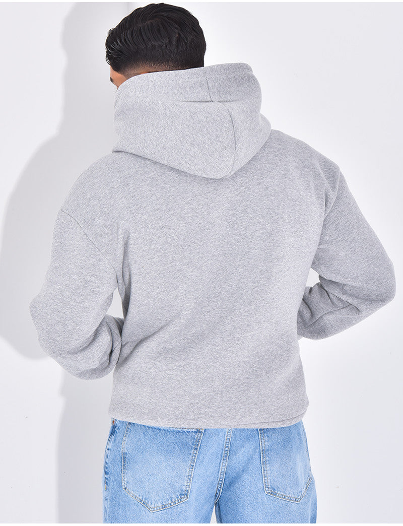 Sweat molletonné uni